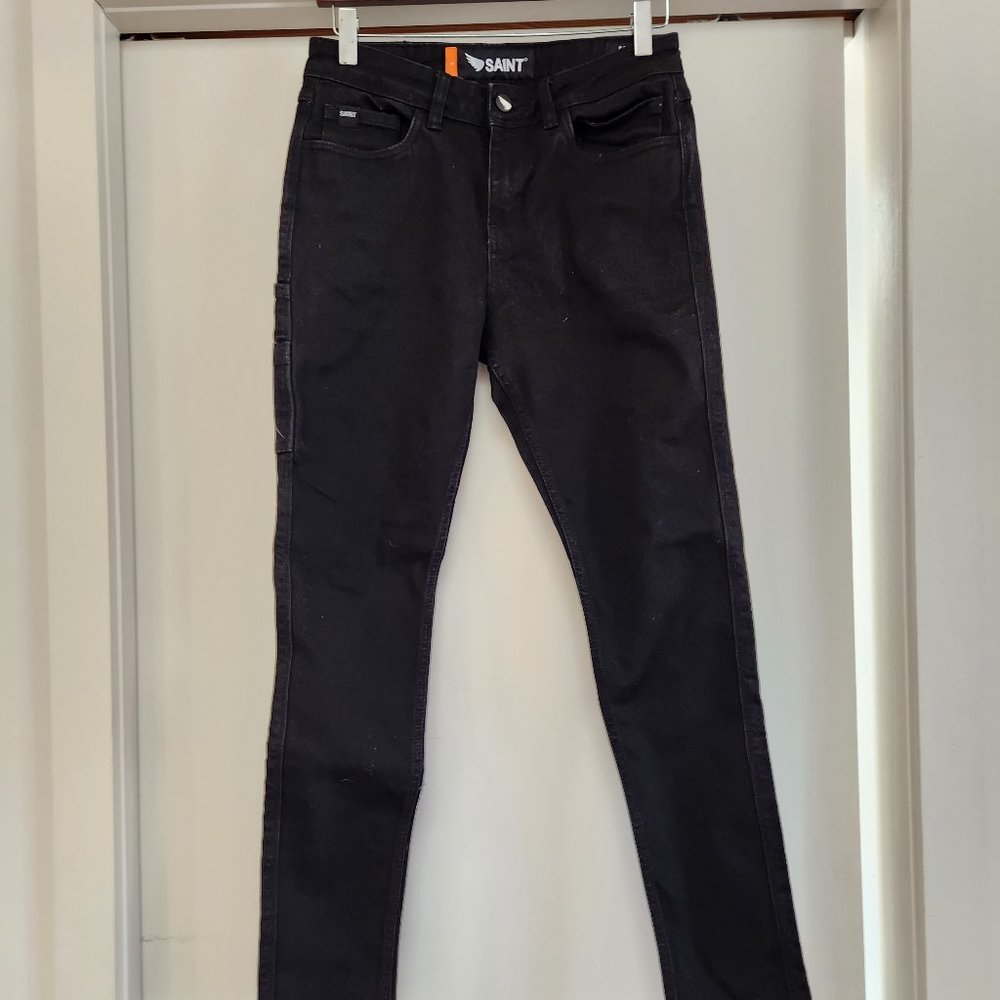 Saint Women's Motorcycle jeans, Black, size 8